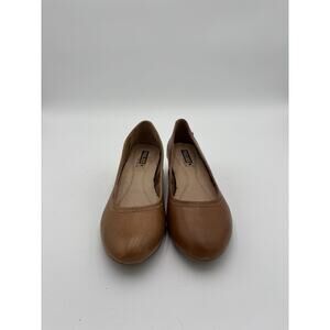 Pikolinos Brown Leather Cut Out Floral Pump Heel Shoes Women’s Sz 37 EU